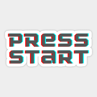 Press Start Sticker